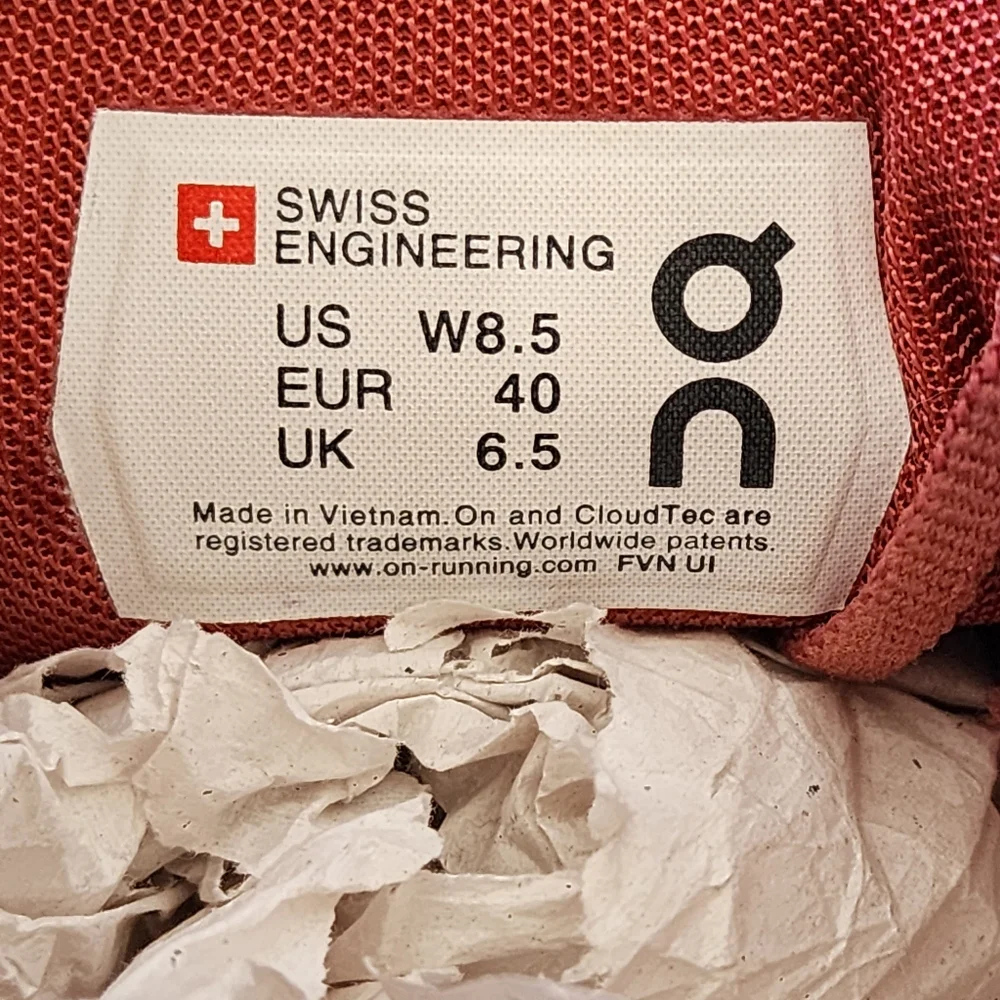 On Running On Cloud Cloud 6 Athletic Shoes Size 8.5 Guava Dusty Rose Sneakers - Picture 9 of 10